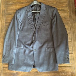 Jos A Bank Reserve Coat Blazer Suit Jacket 2 Button Wool 46L Plaid REDA, Italy